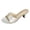 Beige, variant on Pointed Heel Womens Sandals Open Toe Heeled Mules Satin Stiletto Design Comfortable Classic Wedding Elegant Dress Shoes Green Size 9