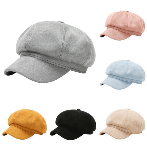 TIANZEN Solid Color Eight Beret Hat For Small Face And Versatile Daily Fashion French Barrette Hat Little Girl