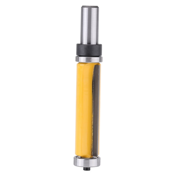 Broca para fresadora de carpintería recta, herramienta para acabado de bordes, 2-1/2" de largo x 3/4" de diámetro x vástago de 1/2" con cojinetes