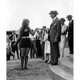 thumbnail image 2 of Excited Winner Of 1922 Beach Beauty Contest Receives Her Trophy In Washington History (24 x 36), 2 of 2