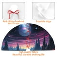 thumbnail image 4 of Sikiie Fantasy Landscape Starry Night 30-48 inches {designName} Print Christmas Tree Skirt Snowman Xmas Tree Skirt with Edge Christmas Decorations for Holiday Party-48", 4 of 7