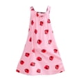 thumbnail image 1 of EnJoCho Robe d'Été Sans Manches pour Fille, Robe Ligne A, Robe à Volants Irisée, Robe Décontractée à Bretelles avec Nœud, 1 of 8