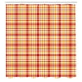 thumbnail image 2 of Ambesonne Orange Plaid Shower Curtain, Warm Tangerine Colors, 69"Wx84"L, Earth Yellow Ruby Salmon, 2 of 4