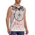 thumbnail image 2 of Balery Dreamcatcher With Owl Camisetas sin mangas para hombre, absorbe la humedad y protege contra el mal olor.-Medium, 2 of 7
