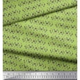 thumbnail image 2 of Soimoi Green Poly Georgette Fabric Floral Love Wreath Text Decor Fabric Printed Yard 52 Inch Wide, 2 of 3