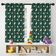 thumbnail image 5 of Blackout Kids Curtains,Green Sun Moon Cloud Pattern Childrens Insulated Curtains Set Of 2,Bedroom Essentials,Toddler Room Decor 42x54in(106x137cm), 5 of 5