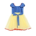 thumbnail image 3 of HWJAD 1 Piece Princess Dress for Toddler Girls Puff Short Sleeve Birthday Party Dresses for 2-7Y Kids Girl, 3 of 9