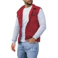thumbnail image 1 of Veste en Denim pour Hommes Mode de Rue Ajustée avec Boucle et Col pour Printemps Automne Tenue Décontractée, 1 of 8