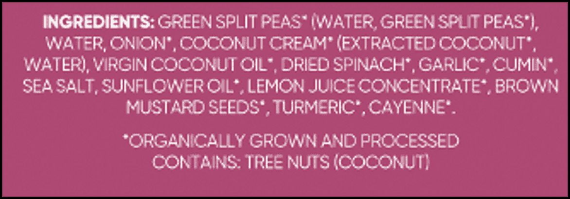 Maya Kaimal Green Split Pea Spinach and Coconut Everyday Dal, 10 Ounce -- 6 per case