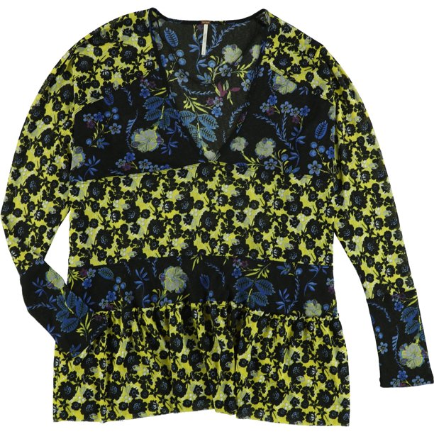Free People Isabella Túnica Blusa para Mujer, Azul, Mediana