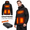 Black, variant on Graphene Men Heated Jacket 7.4V Battery Pack Fleece Lined Charger Electric Warming Coat USB Puffer Heating Apparel Clothes Camping Hiking Snow Ski Gear Dad Men Christmas Gifts