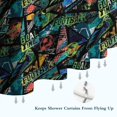 thumbnail image 6 of Colorful Soccer Elements Pattern Shower Curtain 72"x72" ,Bathroom Decorative Shower Curtains Set with 12 Hooks,Modern Waterproof Washable Shower Curtain, 6 of 6