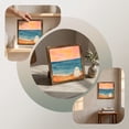 thumbnail image 6 of huayou Beach Sunset Ghost Framed Art, 7.87x7.87 inch, Halloween Wall Picture Ornament, Scenic Decor for Living Room, Tabletop Seasonal Layout, 6 of 7