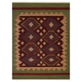 thumbnail image 4 of Rugsotic Carpets Hand Woven Kilim Area Rug, 10'x13', Burgundy Olive, Wool, Flat Weave, Low Pile, Rectangle, Contemporary Design, 4 of 5