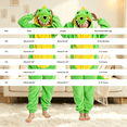 thumbnail image 5 of Ruyang Kids Plush Hooded Jumpsuit Dinosaur Long Sleeve Jumpsuit Plush Dress Up Wear Fall Winter Clothes for Boys Girls, 5 of 9
