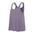 thumbnail image 5 of UDAUDU Womens Tank Top Casual Loose Fit Crew Neck Sleeveless Shirts Strap Lace Camisole Summer Tops Purple S, 5 of 7
