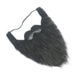 thumbnail image 3 of KAKOWELY 1 juego de máscara de cosplay de barba salvaje, bigote de Halloween, divertidos accesorios de barba, bigotes de simulación, accesorio de disfraz de cosplay, 3 of 5
