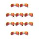 thumbnail image 1 of Sonducket Gafas de sol clásicas individuales de alto rango diferentes cómodas mano de obra fina gafas redondas de nuevo estilo dorado + rojo Oro + Rojo 10piezas Sonducket CBP275238, 1 of 4