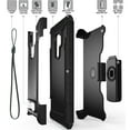 thumbnail image 4 of Case with Clip for Galaxy S9, Black Tri-Shield Rugged Hybrid Cover with Belt Hip/Holster Combo [with Magnetic Kickstand] and [Bonus Lanyard Wrist Strap] for Samsung Galaxy S9, SM-G960, 4 of 6