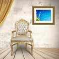 thumbnail image 3 of Grayscale 24x19 Gold Ornate Wood Framed with Double Matting Museum Art Print Titled - Blue Fur I, 3 of 4