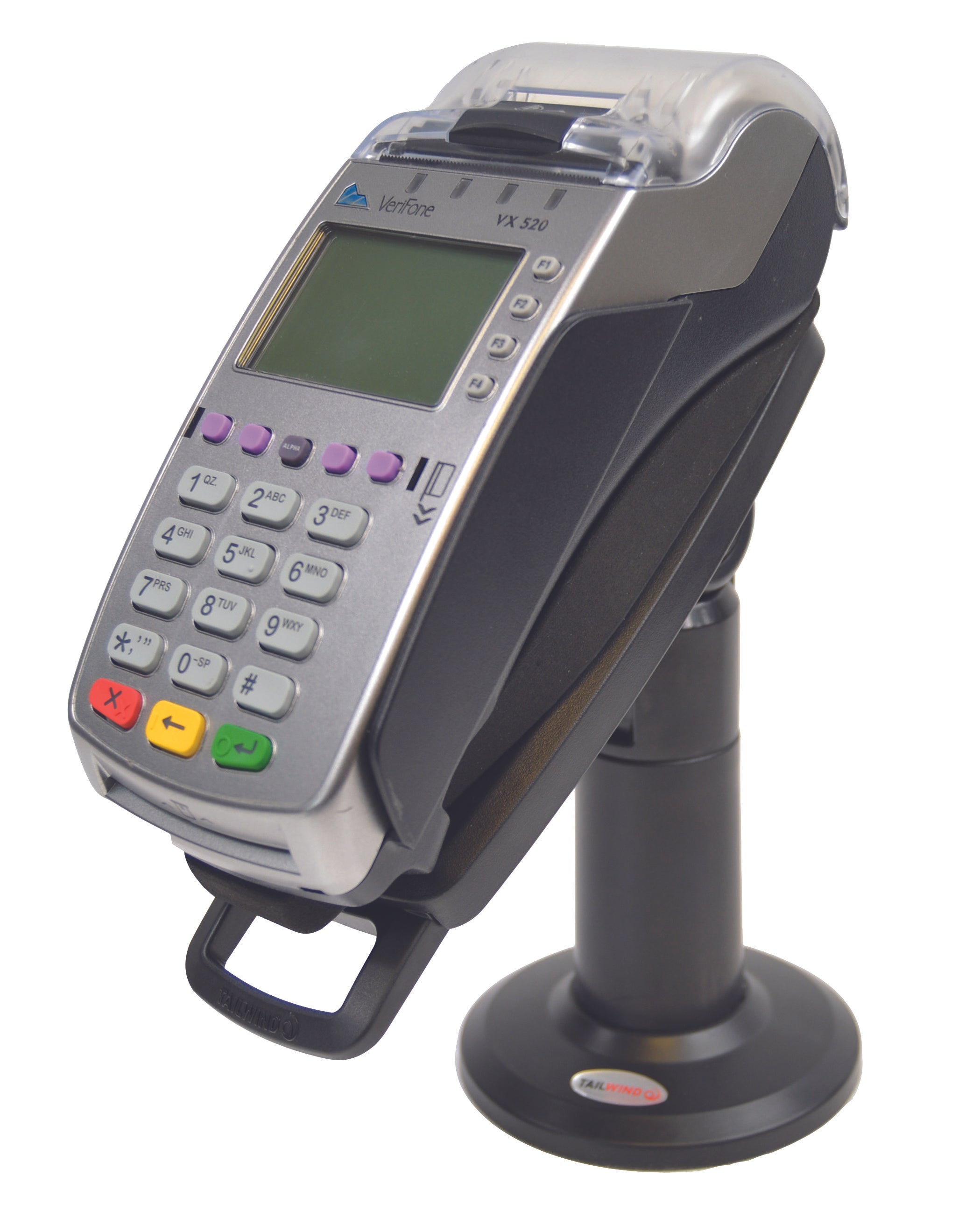 Verifone Vx520 EMV CLTS 7" Pole Mount Terminal Stand Slim Design