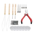 thumbnail image 1 of Kit De Herramientas Microlink, Kit De Herramientas De Extensión De Cabello Con Enhebrador De Bucle Con Hojas De Aislamiento Térmico Para Todos Los Estilos De Cabello, 1 of 7