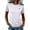 White, variant on Comdrip Women's Short Sleeve Crew Neck Workout Rash Guard Performance Shirts Upf 50 Sun Protection Quick Dry Athletic Running Gym Tops Black L