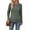 Grey Green, variant on Ronuti Long Sleeve Shirts for Women Side Ruched Ribbed Knit Crewneck Fall Tops