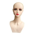 thumbnail image 2 of Female Mannequin Head Manikin Durable Stable Base Smooth Display Model with Shoulder for Jewelry s Displaying Making Styling Necklace Style A, 2 of 7