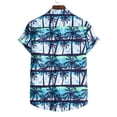 thumbnail image 5 of Floenr Mens T Shirts,Mens Fashion Ethnic Short Sleeve Casual Printing Hawaiian Shirt Blouse T-shirt, 5 of 5