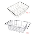 thumbnail image 3 of Expandable Dish Drying Rack Over The Sink Adjustable Arms Dish Drainer Pots Bowls Plates Holder Basket, 3 of 9