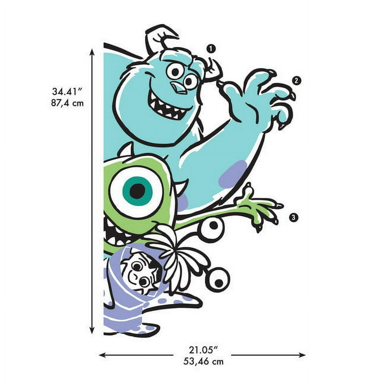 Monsters Inc. Peel And Stick Giant Wall Decals - Walmart.com monsters-inc-peel-and-stick-giant-wall-decals-walmart-com