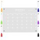 thumbnail image 5 of Task Board Smooth Surface Acrylic Office Workers Weekly Planning 1Set, 5 of 5
