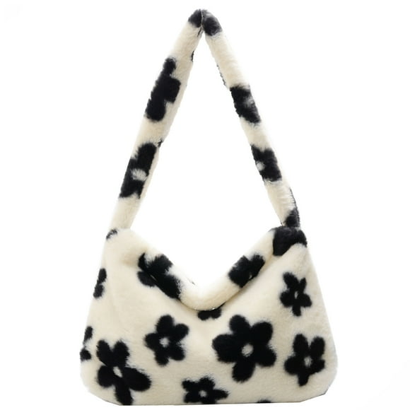 Shoulder Bag Baguette Bags Bottega Jodie Bag dupes Plush Underarm Bag, Ladies Fluffy Shoulder Bag, Women Y2K Furry Purse Fluffy Tote Bag for Autumn and Winter