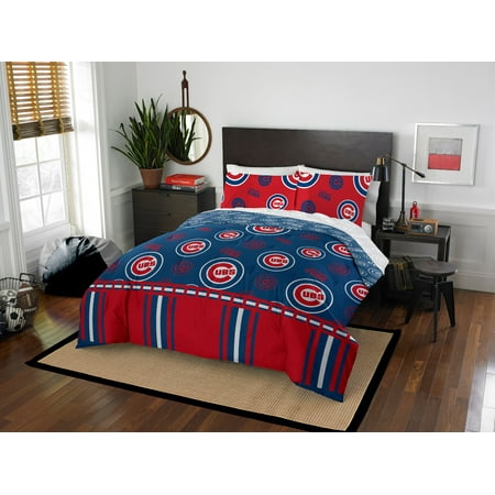 MLB Chicago Cubs Rotary Bed Set - Full