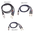 thumbnail image 5 of 1/4 inch to XLR Female Y Splitter Cable,XLR to 6.35mm Mono Plug Microphone Converter Adapter, 5 of 16