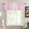 thumbnail image 2 of Pink White Stripe Kitchen Valances for Windows, Modern Rustic Vertical Striped Bathroom Window Valances 60x18 Inch Rod Pocket Window Treatments Valance Curtains for Living Room Bedroom Decor, 2 of 9