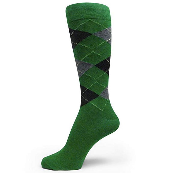 Spotlight Hosiery shades of GREEN Men's Groomsmen's Dress Socks (Teal, Kelly, Lime, Olive, Forest)