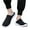 Black, variant on Men's Backless Walking Sneakers Summer Slip on Mule Shoes Arch Support Closed Toe Slippers