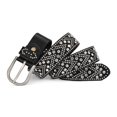 thumbnail image 1 of Metallic Style Hot Girls Waist Belt Luxurious Style Waist Belt Jeans Skirt Belts Full Rhinestone All-match Waist Belt White, 1 of 4