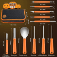 thumbnail image 6 of Ninonly Pumpkin Carving Kit,Professional 17Pcs Stainless Steel Pumpkin Knives Tool with Carrying Bag,for Pumpkin Jack-O-Lanterns, 6 of 6