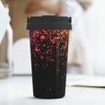 thumbnail image 6 of Picia Colorful Sparkling Pattern 500ml Carry Insulated Coffee Mug, Stainless Steel Travel Mug with Hidden Handle, Leak-Proof for Car, Office, Home, and Outdoor Use, 6 of 8