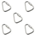 thumbnail image 3 of Transemion Portable Outdoor Carabiner Keychain Stainless Steel Quick Link 8mm 5Set, 3 of 6