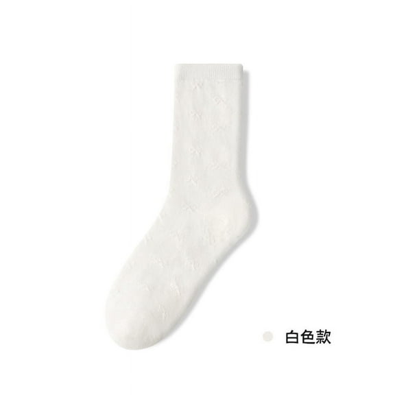 Nvzi-c 10 pairs of Womens Cotton Crew Socks, Thin Soft Comfort Breathable Dress Socks, Above Ankle Crew Socks for Business, Casual，Athletic Sock (White）