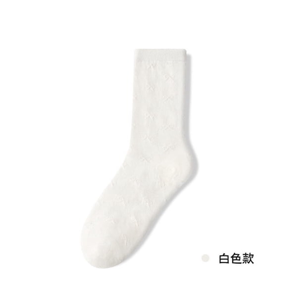 Nvzi 10 pares de calcetines de algodón para mujer, calcetines de vestir finos, suaves, cómodos y transpirables, calcetines por encima del tobillo para negocios (blanco)