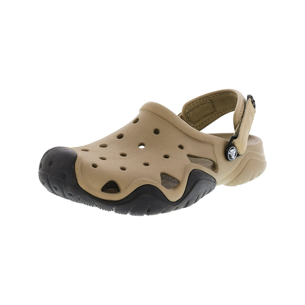 Crocs Crocs Men's Swiftwater Clog Khaki / Black AnkleHigh Rubber