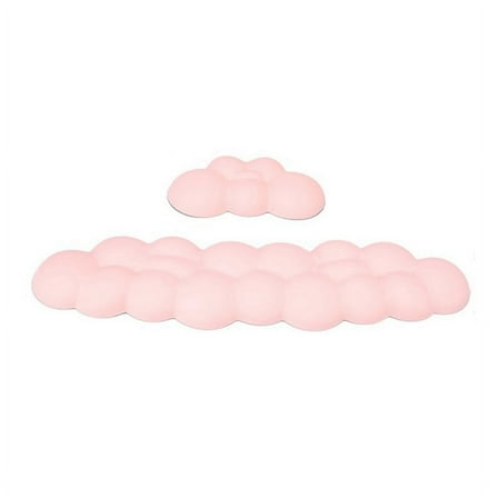 1Set Cloud Wrist Rest Ergonomic Mousepad Keyboard Mouse Pad Pink
