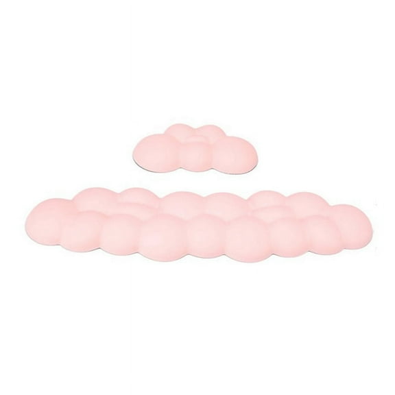 1Set Cloud Wrist Rest Ergonomic Mousepad Keyboard Mouse Pad Pink