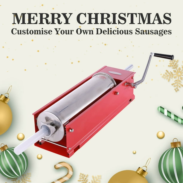 Hakka 15 Lbs (7 Liter) Sausage Stuffers 2 Speed Horizontal Sausage