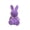Purple, variant on HOARBOEG Flocked Bunny Figurine - Soft Easter Decorations for Home, Flocking Rabbit Statue for Tabletop, Cute Plush Animal Ornament for Spring Party, Centerpiece and Holiday Gift